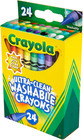 Crayola Washable Crayons  24 Count - Ideal For School And Art Projects