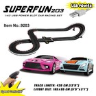 Joysway Superfun 203-1 43 Usb Power Slot Car Racing Set Layout Size 65x37 Led