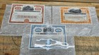 Lot Of 6 - Vintage Antique Paper Stock Certificates Railway Railroad