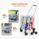 New Grocery Shopping Cart  45l Stair Climbing Shopping Cart With 360   Rolling