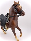 Breyer Traditional Horse Model Chestnut With Black Western Saddle - Vintage 7 5   