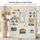 Wooden Play Kitchen For Toddlers And Kids With Lights   Sounds  Large Interac   
