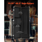 Bass Guitar Hard Case 48  03in  Black Briefcase Rectangular Guitar Hard Case Pvc