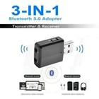 3 In 1 Usb Bluetooth 5 0 Audio Transmitter receiver Adapter For Tv pc car Grace