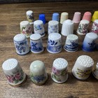 Group Of 38 Vintage Thimbles Lot