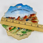 Badlands National Monument Sd Hand Painted Souvenir Plate Vintage 6 Inch