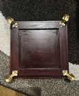 Hand Painted Wood Chowki - Cow