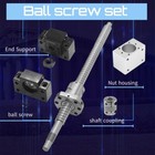 Sfu1204 Ballscrew End Machine 250mm-1500mm  bk bf10 Support  housing coupler Set