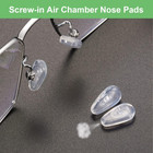 Eyeglasses Nose Pads  Upgraded Soft Silicone Air Chamber Eyeglass Nose Pads  6 P