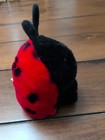 Vtg Swibco Puffkins Collection  Dottie Ladybug 1994 Red Black Polka Dot 5  Used