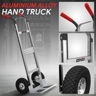 550 Bs Heavy Duty Cart Dolly Trolley Push Hand Truck Moving W  Pneumatic Wheels