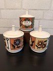 Set Of 3 Vintage Holt Howard 1964 Jam  n Jelly Condiment Jars Mcm Retro Kitchen
