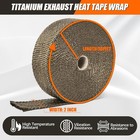 Exhaust Heat Wrap Shield  2  X 50  Fiberglass Heat Wrap For Exhaust Pipes  Heade