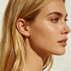 Small Gold Huggie Hoop Earrings Set For Women 14k 6mm 8mm 10mm 12mm  