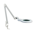 Led Magnifying Lamp W  Clamp  Large 7 Inch Glass Lens  5 Diopter  2 25x 