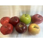 Lot Of 7 Apples Vintage Artificial Fruit Faux Fake Realistic