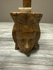 Tiki Polynesian Vtg Hand Carved Standing Sculpture - 26 In