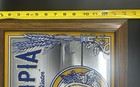 Vintage Olympia Beer Bar Mirror Measures  16  X 14 