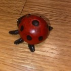 Antique Vintage Style Cast Iron Lady Bug Good Luck