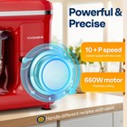 3 In 1 6quart Stand Mixer 660w 10-speed Meat Grinder Juice Blender Etl Certified