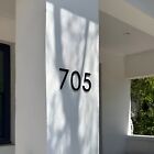 5 Inch Floating  House Number  Mailbox Door  Numbers Sign  Modern Black Hdpe