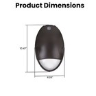 15w Led Wall Pack W  Battery Backup  5000k  Dusk To Dawn  Ip65  2 Pack