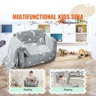 Fold-out Kids Sofa Glow-in-the-dark Kids Couch Children Convertible Sofa