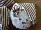 Three Primitive Handmade Christmas Snowman Head Ornie Or Bowl Filler Ooak Design