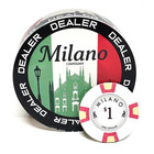 Milano 3  Diameter Acrylic Poker Dealer Button
