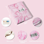 Marble Diary With Lock  192 Pages College Ruled Secret Journal With Lock  Waterp