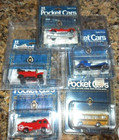 5 Lot Tomica Tomy Japan Pocket Cars Bugatti Morgan School Bus Fire Truck Model T