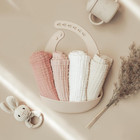 Baby Muslin Washcloths 7-pack  100  Cotton Baby Bath Washcloths  Soft   Absorben