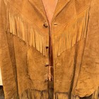 Vintage Lakeland Sportswear Suede Fringe Jacket Womens Mediumtan Western Leather