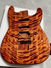 Aaaaa  Mahogany Electric Guitar Body And Satin Flame Maple Thickened  Cover