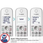 Panasonic - Kx-tgd833w Dect 6 0 Expandable Cordless Phone System With Digital   