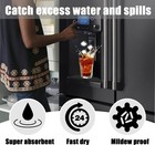 Cuttable Refrigerator Drip Catcher For Fridge Semi Circular - 2pcs  Black 