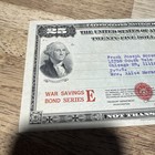 July  1944 Series E  25 United States War Savings Bond Q 486 956 067 E