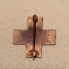 Post War Possible 5th Corp Red Enamelled Pin Back Badge  G A R