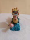 Chinese Dragon Feng Shui Resin Figurine Statue Colorful Small Good Luck Vintage