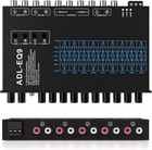 9 Band Car Audio Equalizer  Car Graphic Equalizer Eq W front Rear  sub Keluneglo