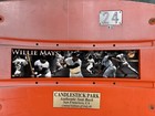 Willie Mays Personally Owned Original Candlestick Park Seat Back  24 Giants