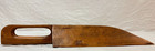 Vintage Antique Primitive Carved Wooden Scoop Double Handle 16 5  L