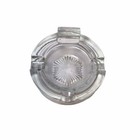 Vintage 60 s Clear Glass Ashtray Round Starburst Keys Trinket Holder Cigar Rest