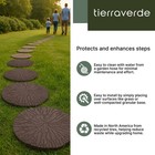 Tierraverde 4 Pack 18x18  Cracked Log Round Decorative Stepping Stones  Brown