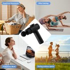 Deep Tissue Massage Gun  Handheld Neck And Back Massager  6 Adjustable Speeds  B
