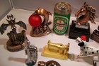 Vintage Novelty Table Lighter Collection Refillable Butane Lighter Lot Old Stock
