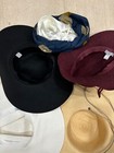 Lot Of 5 Vintage Women s Hats Wool  Straw  Cotton  Nordstrom Very Good Condition