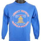 Vintage Liberty Patriots T Shirt Mens Size Xs Blue 80s High School Made In Usa