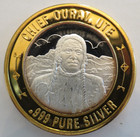 Limited Native American Series  999 Pure Silver Chief Ouray Ute Coin Token