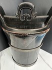 Antique 1900s  Vintage Chinese Rice Bucket With Locking Lid And Handle